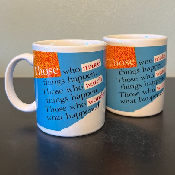 Set of 2 HALLMARK  There are Three Kinds of People… Ceramic Mug - Picture 4 of 12